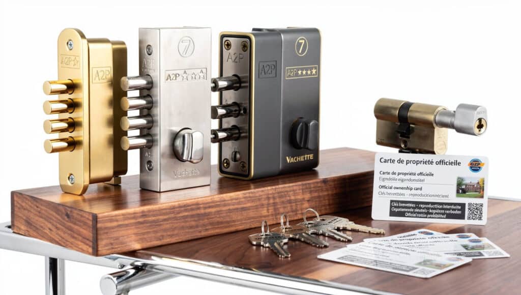 Gamme complète serrures multipoints 3, 5 et 7 points certifiées A2P haute sécurité Woluwe-Saint-Pierre
