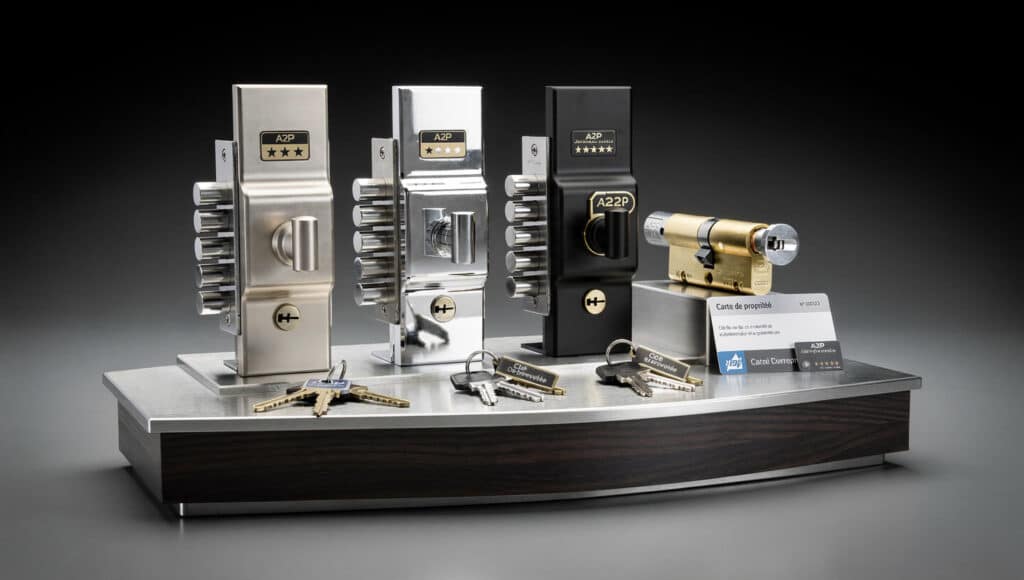 Gamme complète serrures multipoints 3, 5 et 7 points certifiées A2P haute sécurité Saint-Gilles