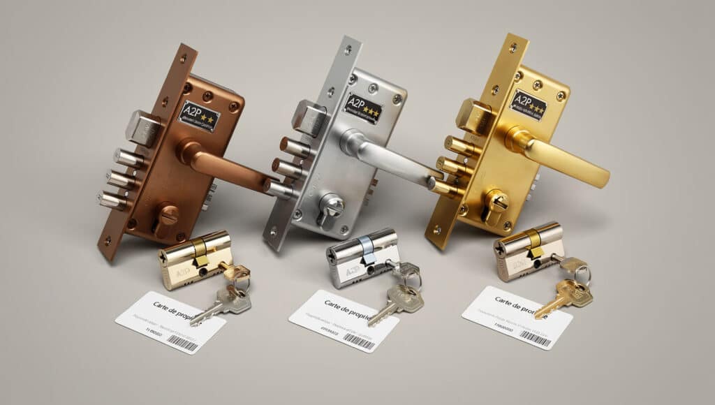 Range of 3, 5 and 7 point multipoint locks, A2P certified for high security, for Anderlecht