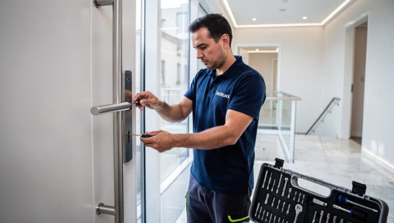 Serrurier SmithLock intervenant sur porte claquée à Etterbeek - Ouverture sans dégât rapide 30 minutes